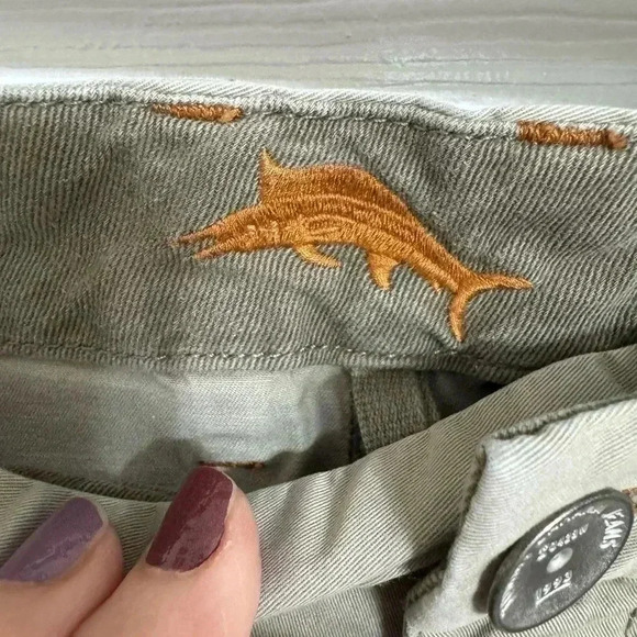 Tommy Bahama 36x28 (See Pics) Vintage Men's Khaki Jeans Pants 0428W - Picture 6 of 14